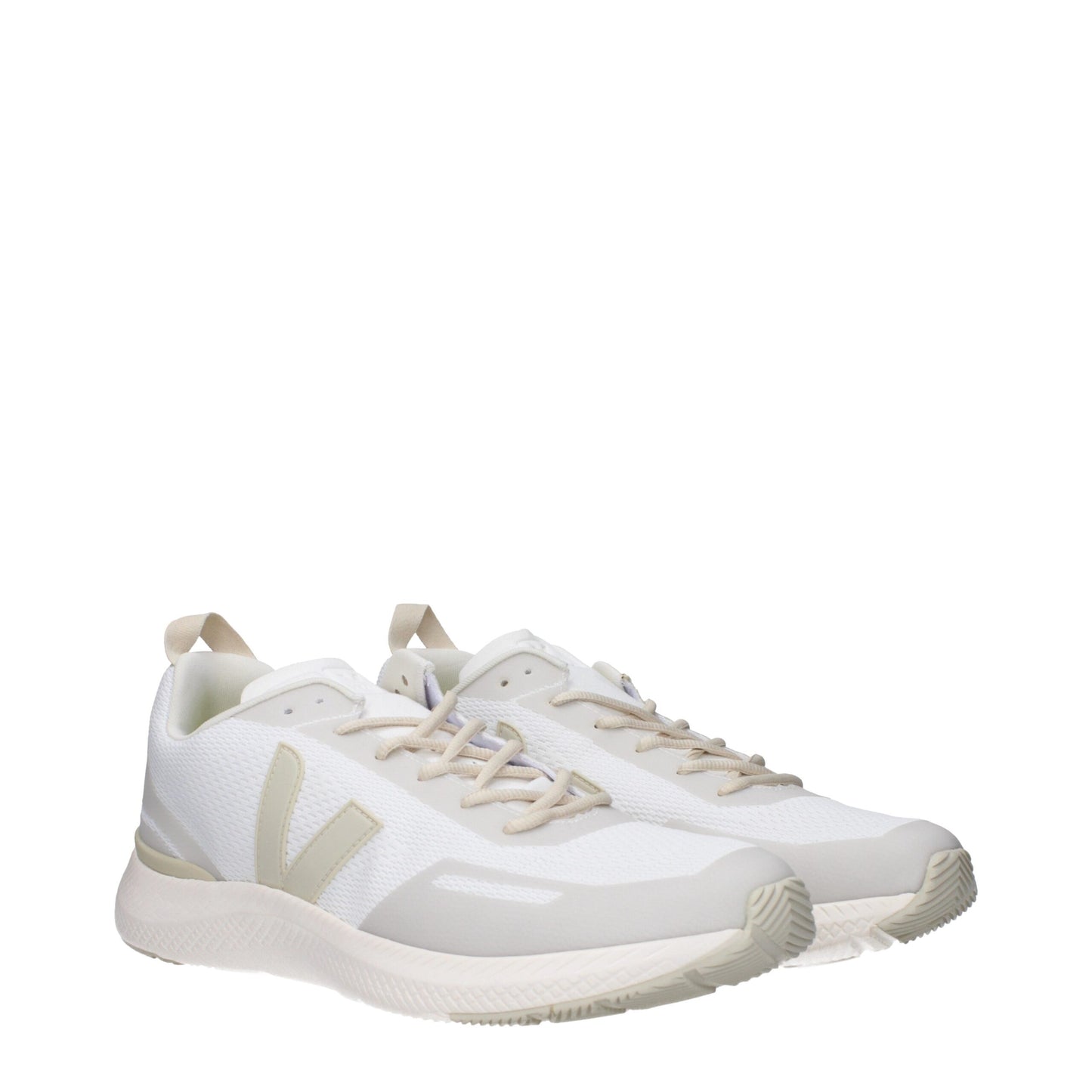 Veja White Fabric Sneakers