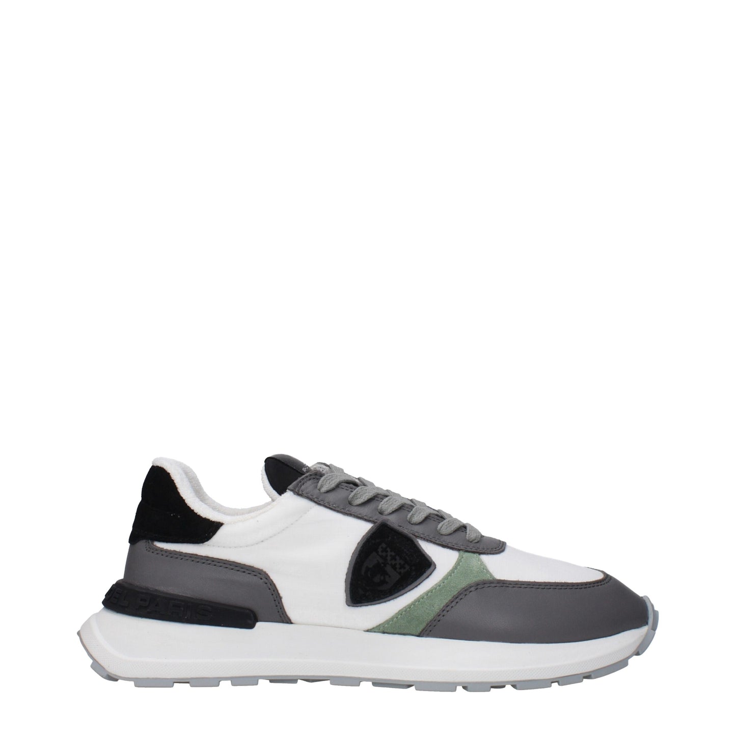 Philippe Model White Fabric Sneakers