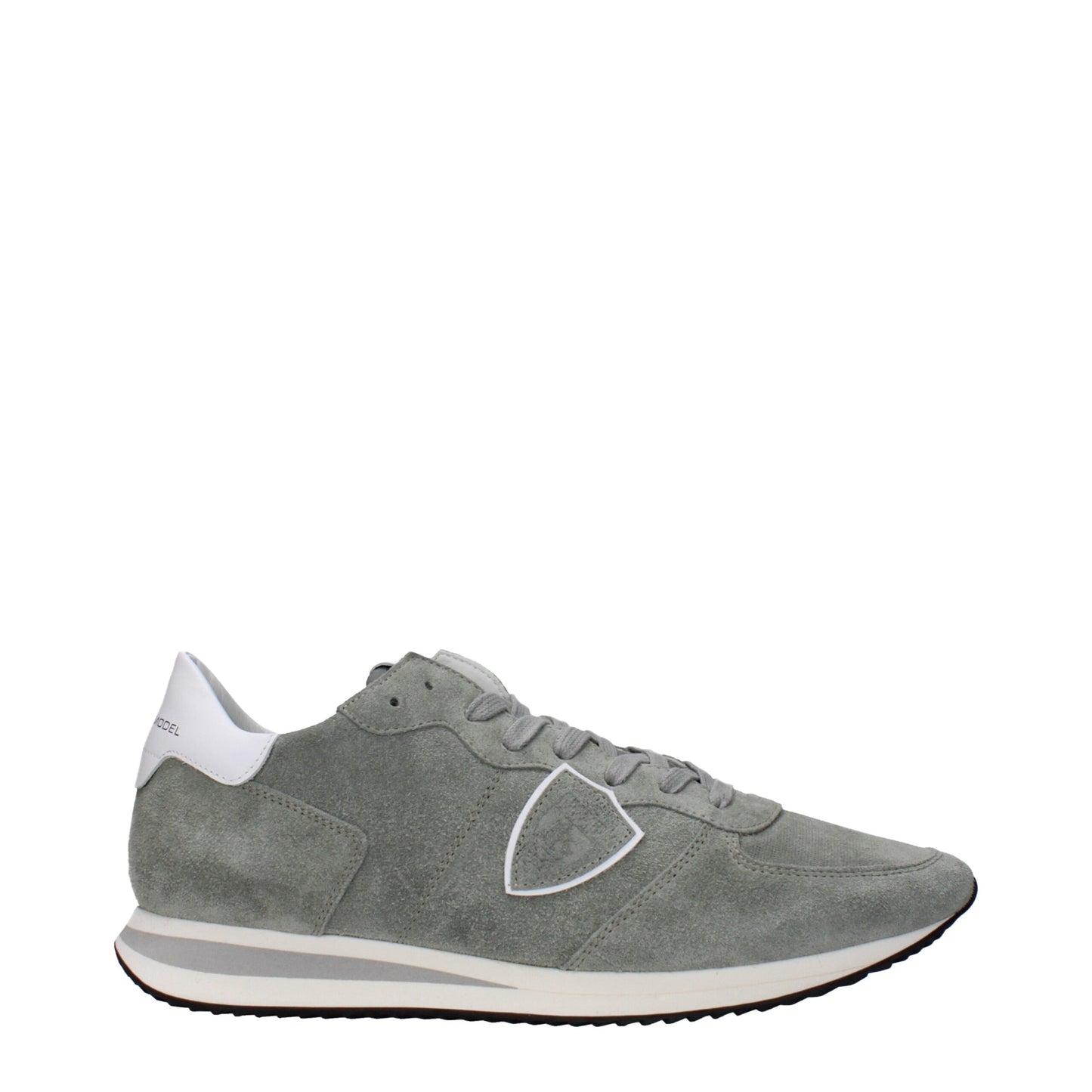 Philippe Model Green Leather Sneakers