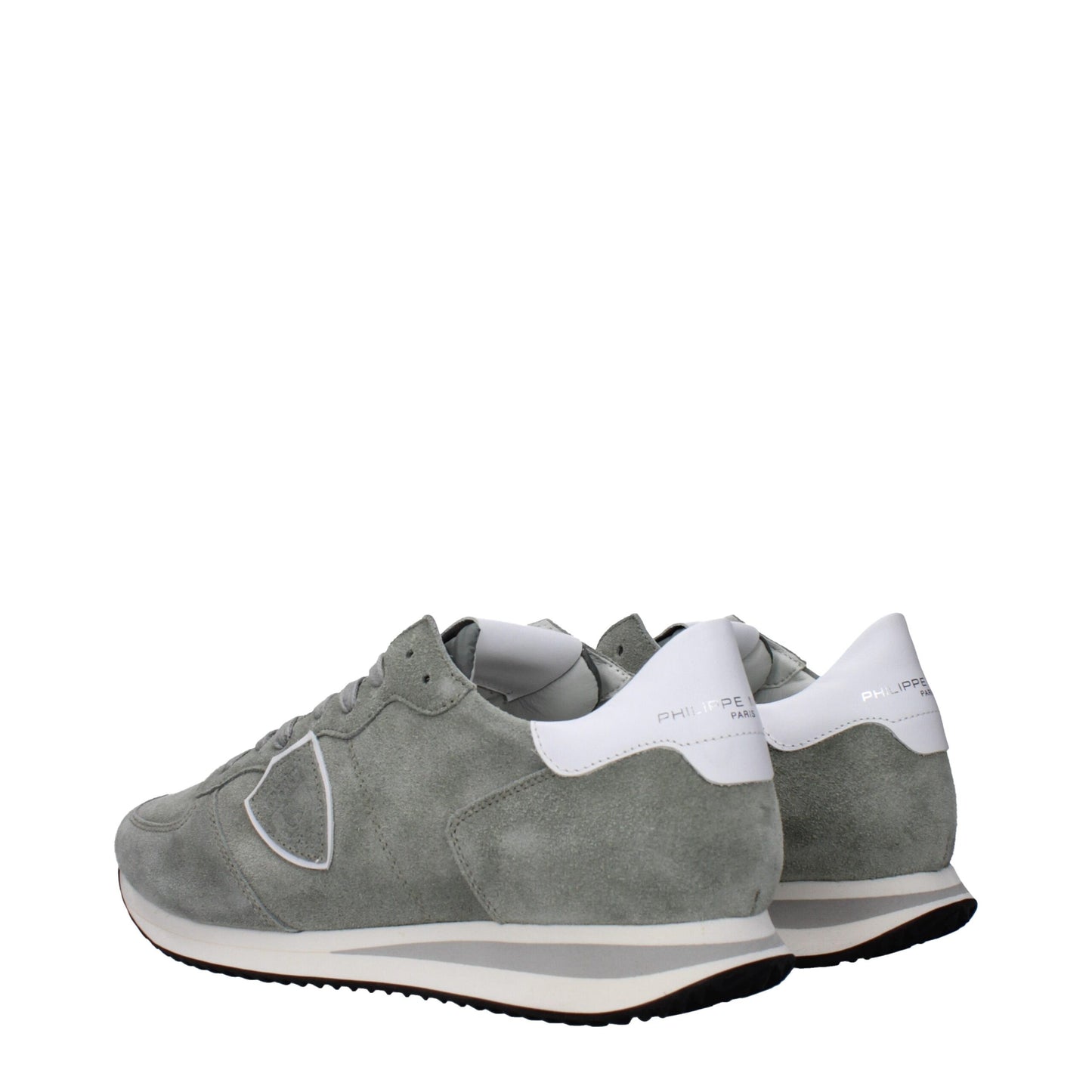 Philippe Model Green Leather Sneakers