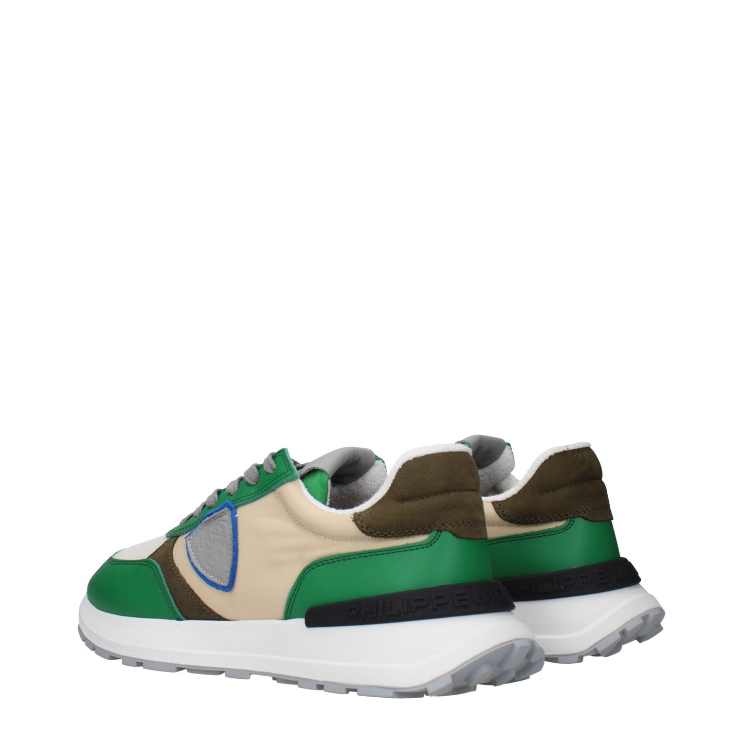 Philippe Model Green Fabric Low Tops