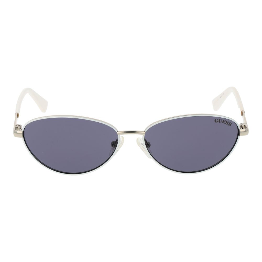 Guess White Unisex Sunglasses