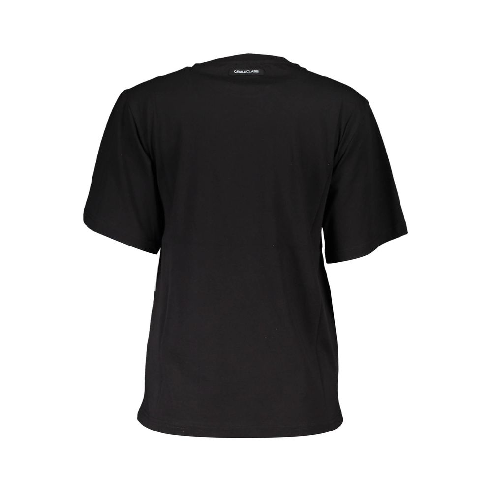 Cavalli Class Black Cotton Tops & T-Shirt