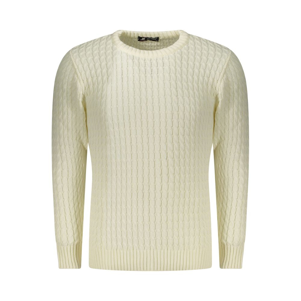 U.S. Grand Polo White Fabric Sweater