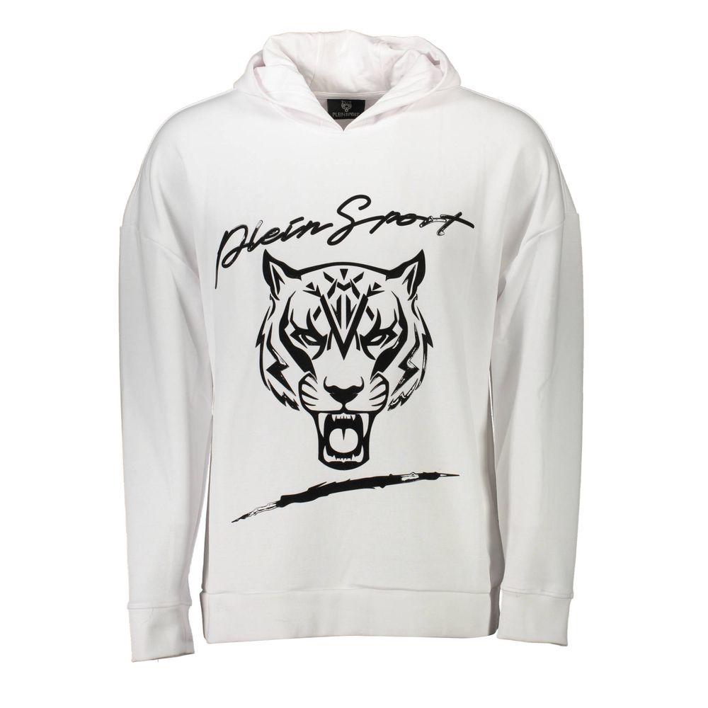 Plein Sport White Cotton Sweater