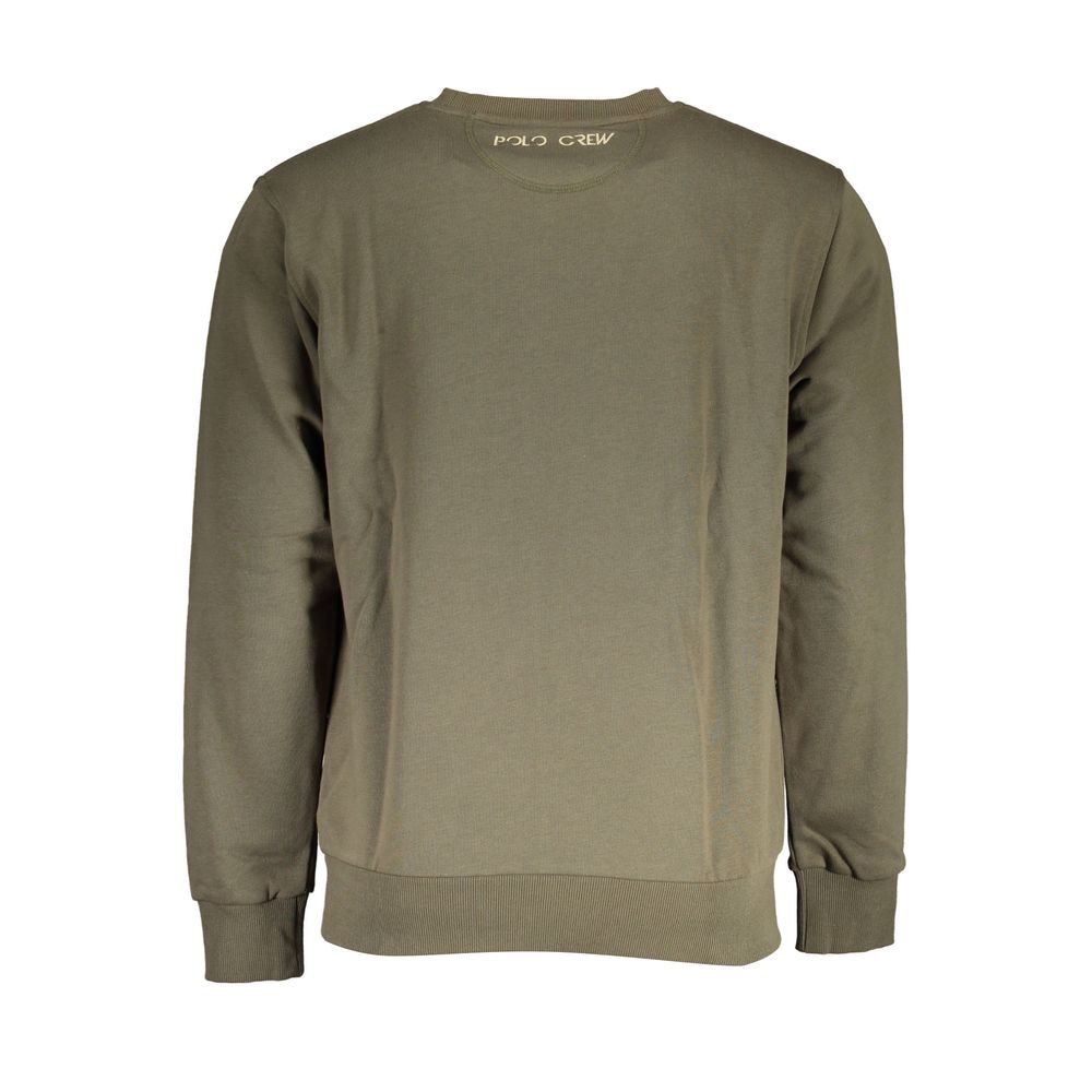 La Martina Green Cotton Sweater