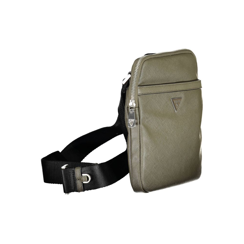 Guess Jeans Green Polyamide Shoulder Bag