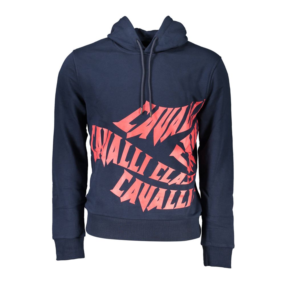Cavalli Class Blue Cotton Sweater