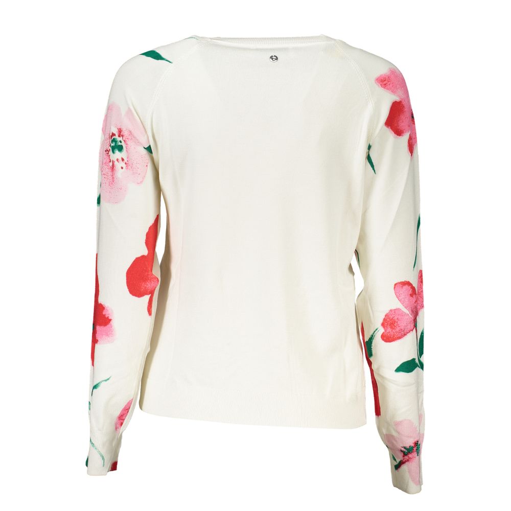 Desigual White Viscose Sweater
