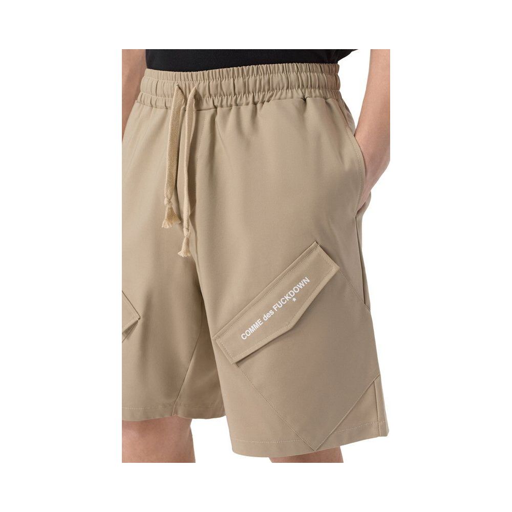 Comme Des Fuckdown Beige Cotton Short