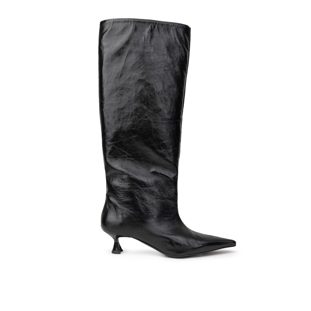 Paris Texas Black Leather Boot