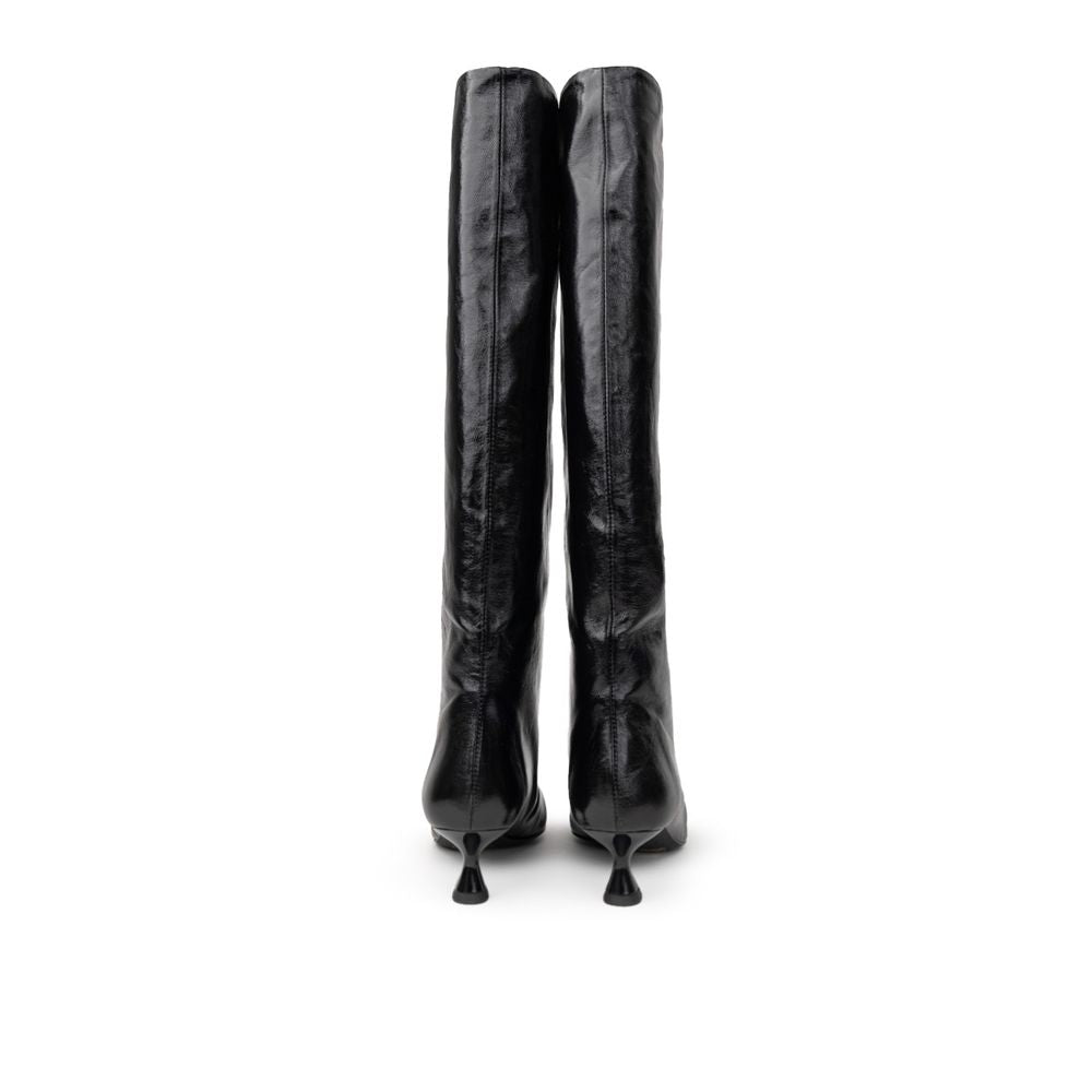 Paris Texas Black Leather Boot