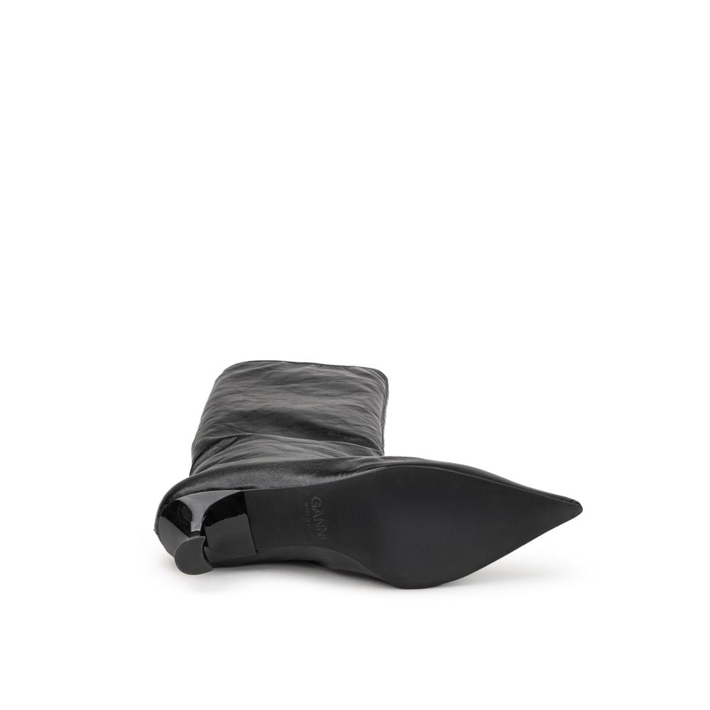 Paris Texas Black Leather Boot