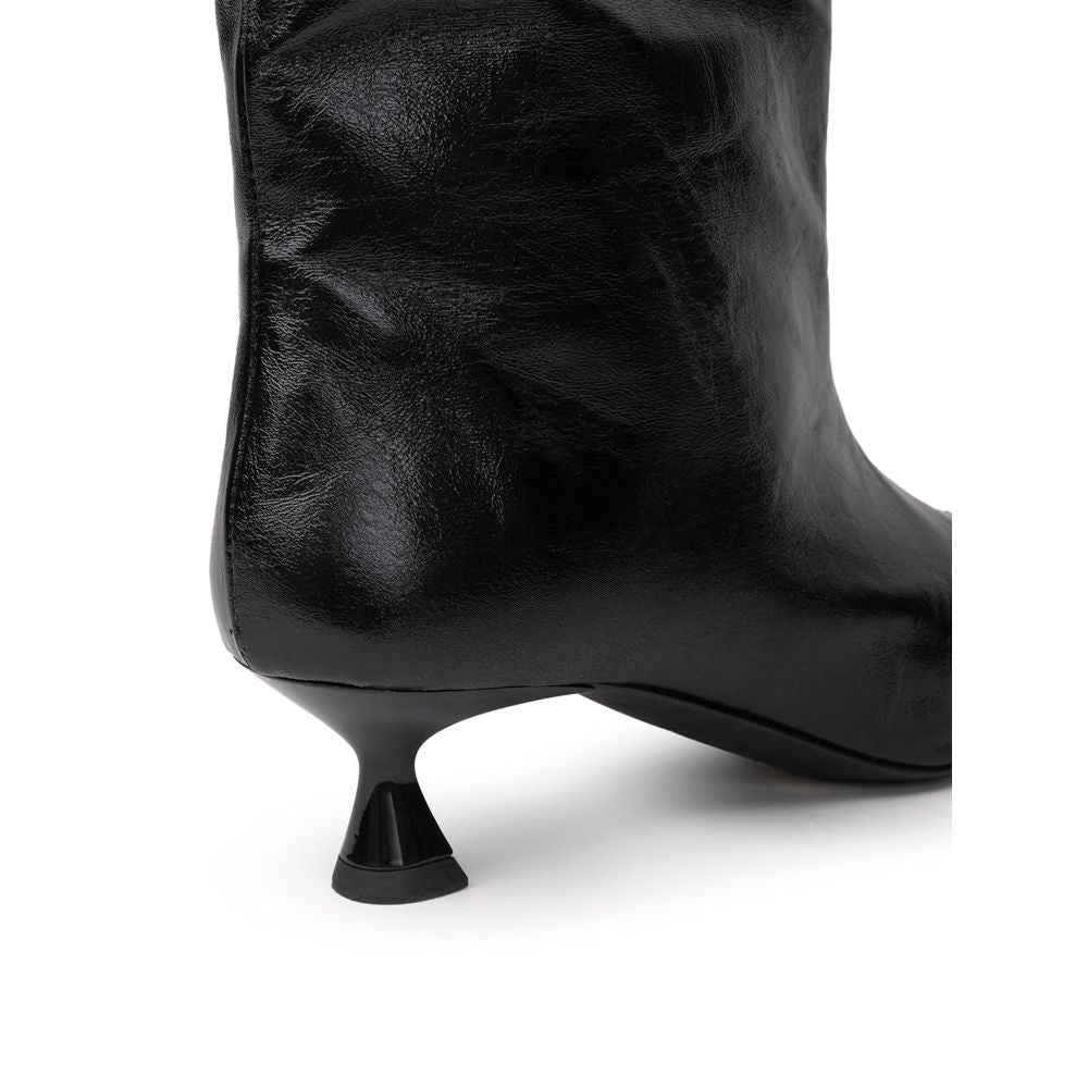 Paris Texas Black Leather Boot