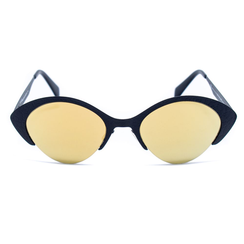 Italia Independent Black Metal Sunglasses