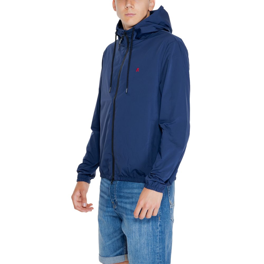 Replay Blue Polyamide Jackets & Coat