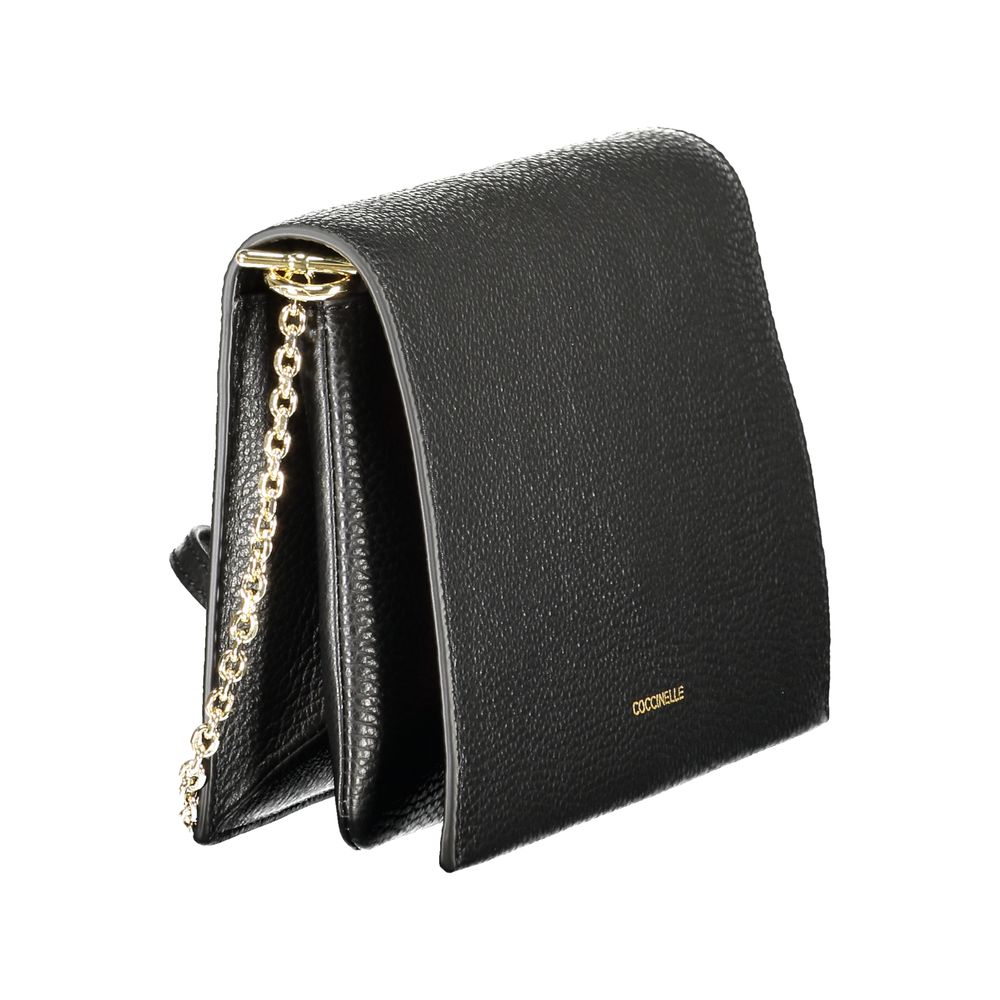 Coccinelle Črna usnjena ženska torbica