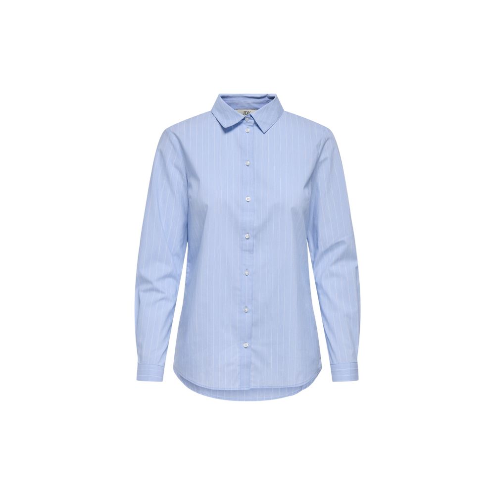 Jacqueline De Yong Blue Cotton Shirt