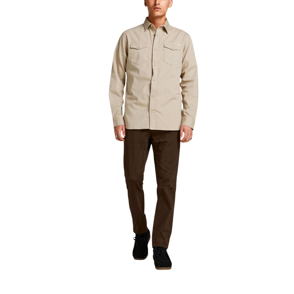 Jack Jones Beige Jeans Shirt