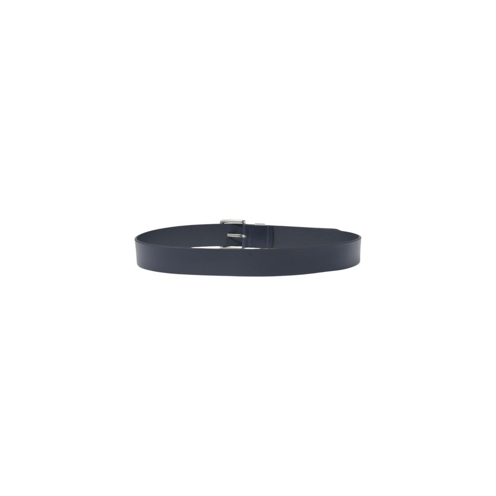Armani Exchange Blue Leather Belt