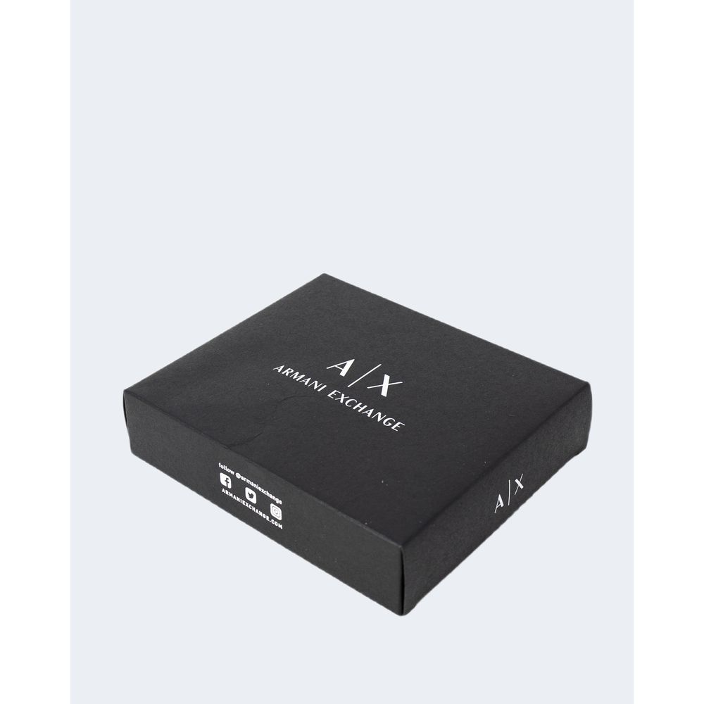 Armani Exchange Črna usnjena denarnica