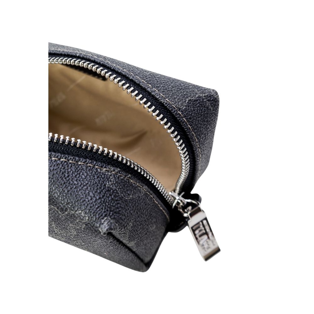 Alviero Martini Prima Classe Black Cotton Clutch Bag