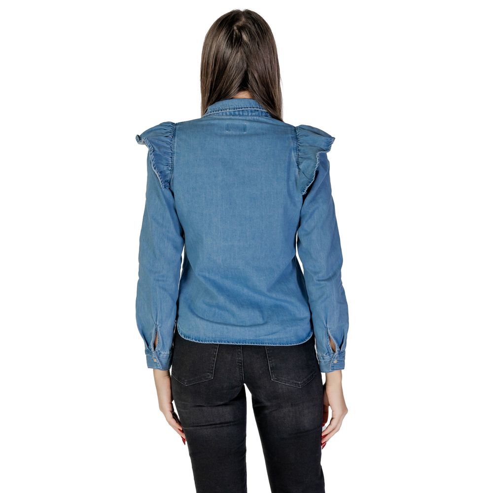 Only Blue Cotton Shirt