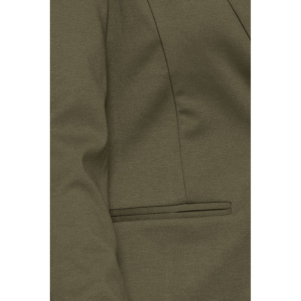 ICHI Green Polyester Blazer