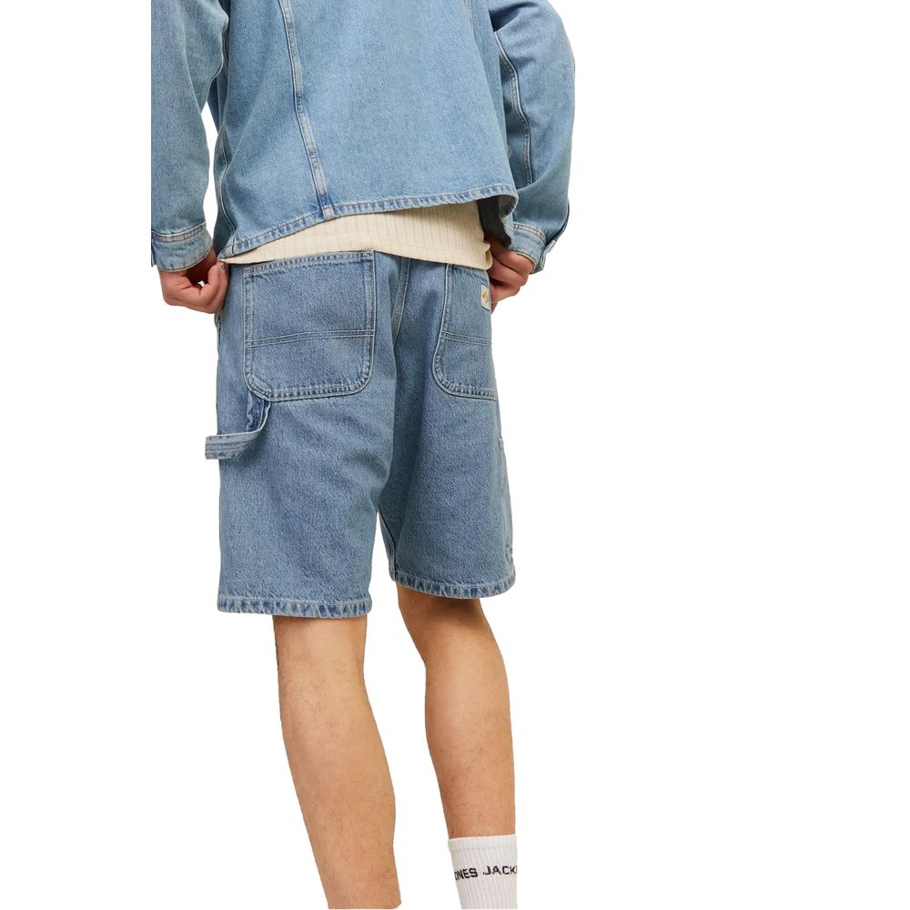 Jack Jones Light Blue Cotton Bermuda Shorts