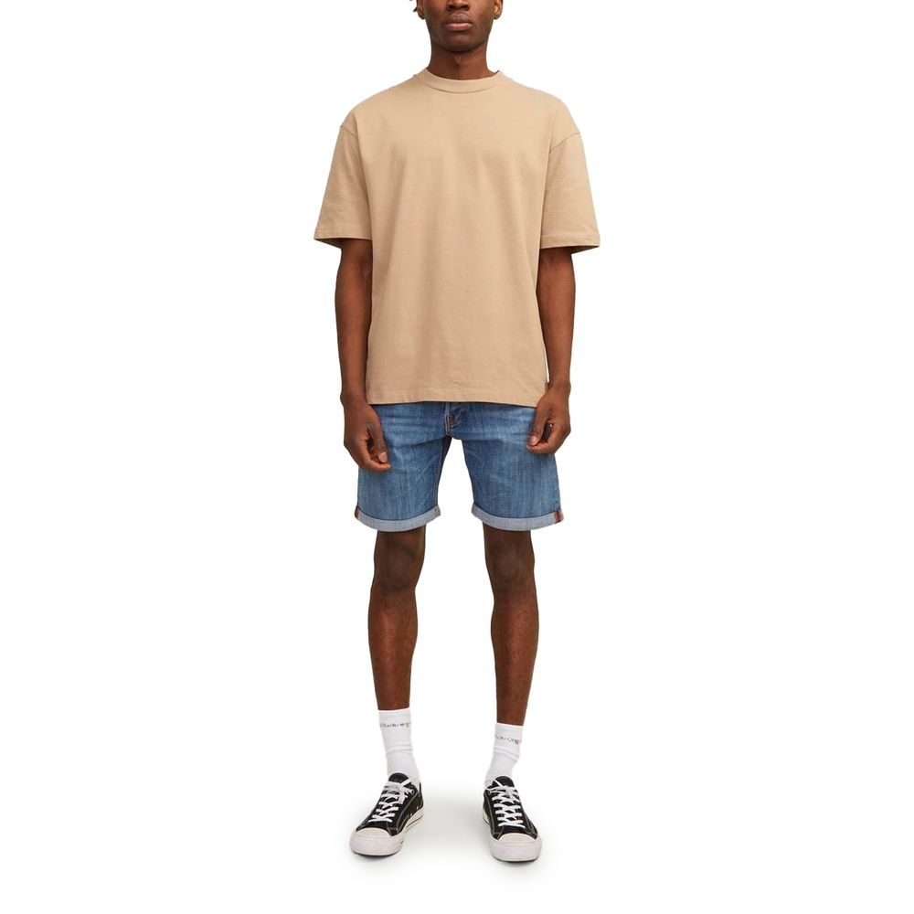 Jack Jones Blue Cotton Bermuda