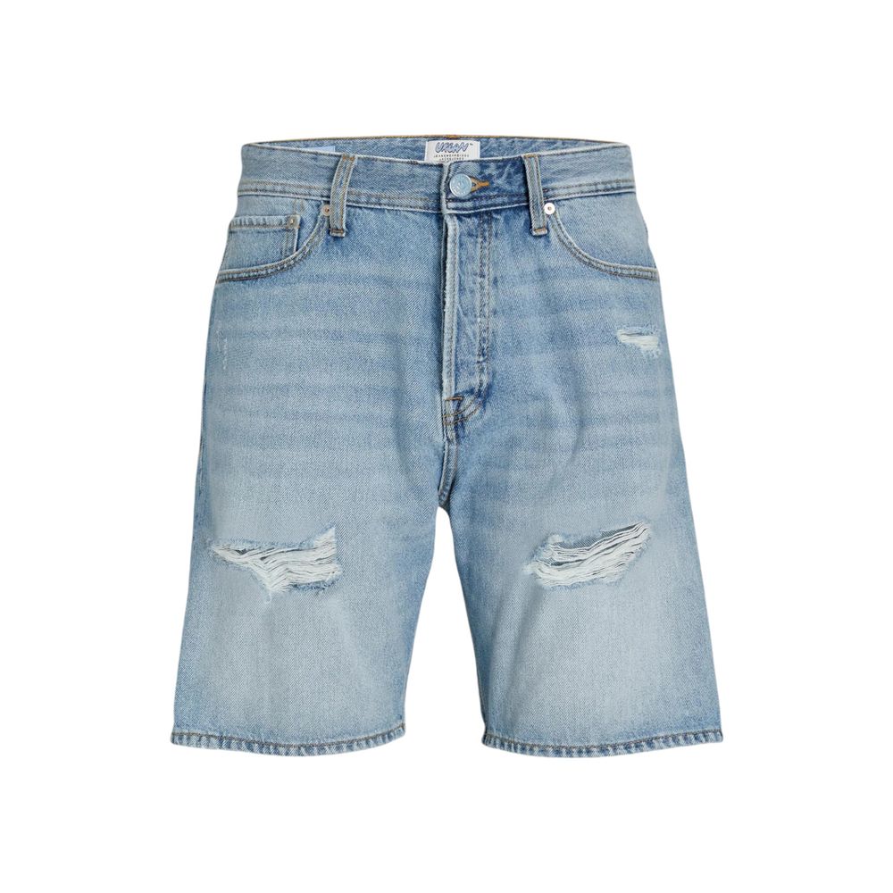 Jack Jones Light Blue Cotton Bermuda