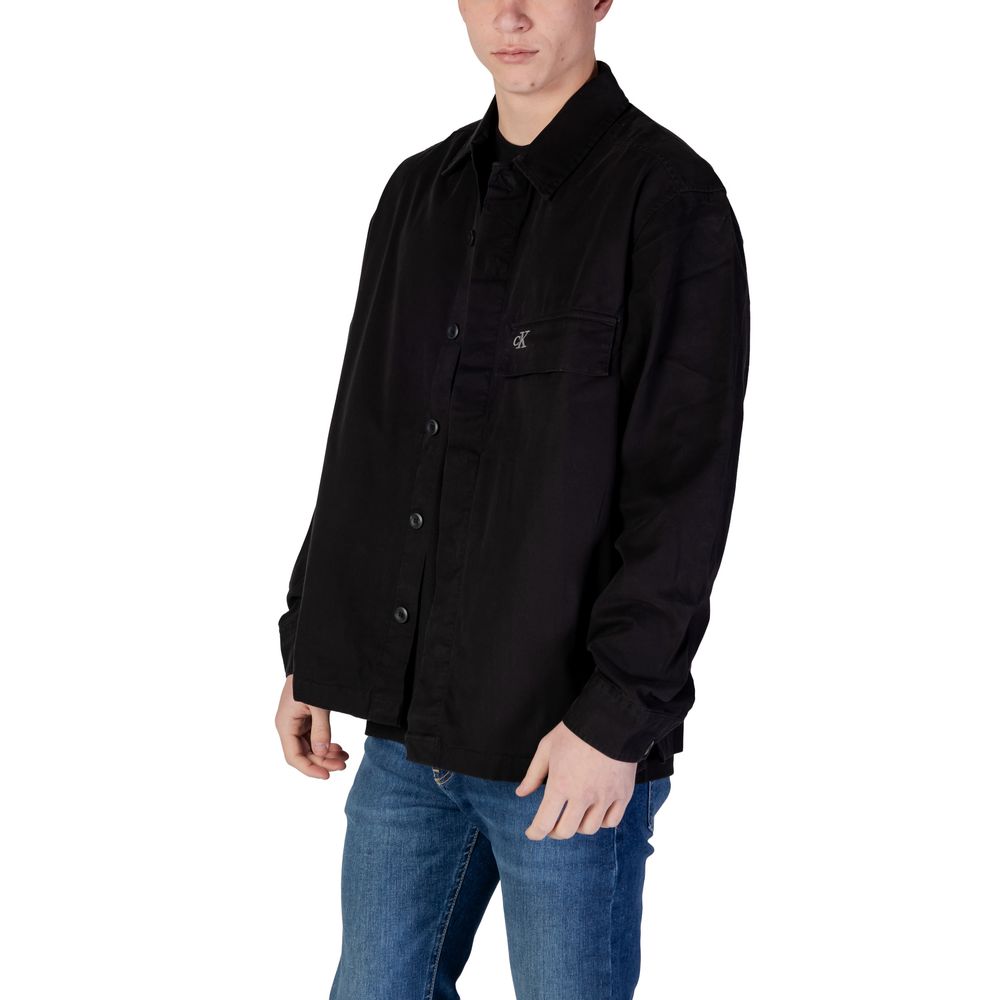 Calvin Klein Jeans Black Recycled Cotton Shirt
