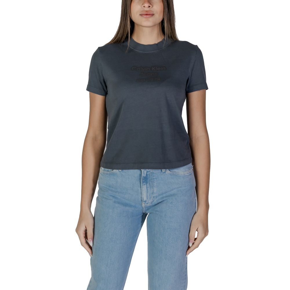 Calvin Klein Jeans Black Cotton T-Shirt