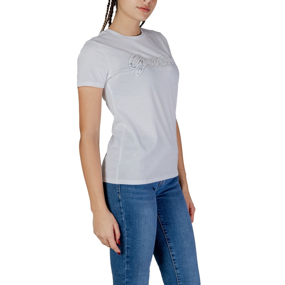 Guess White Cotton T-Shirt
