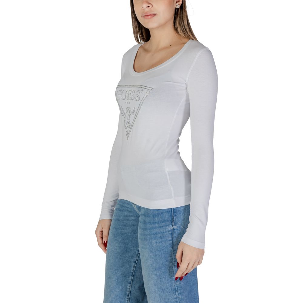 Guess White Cotton T-Shirt