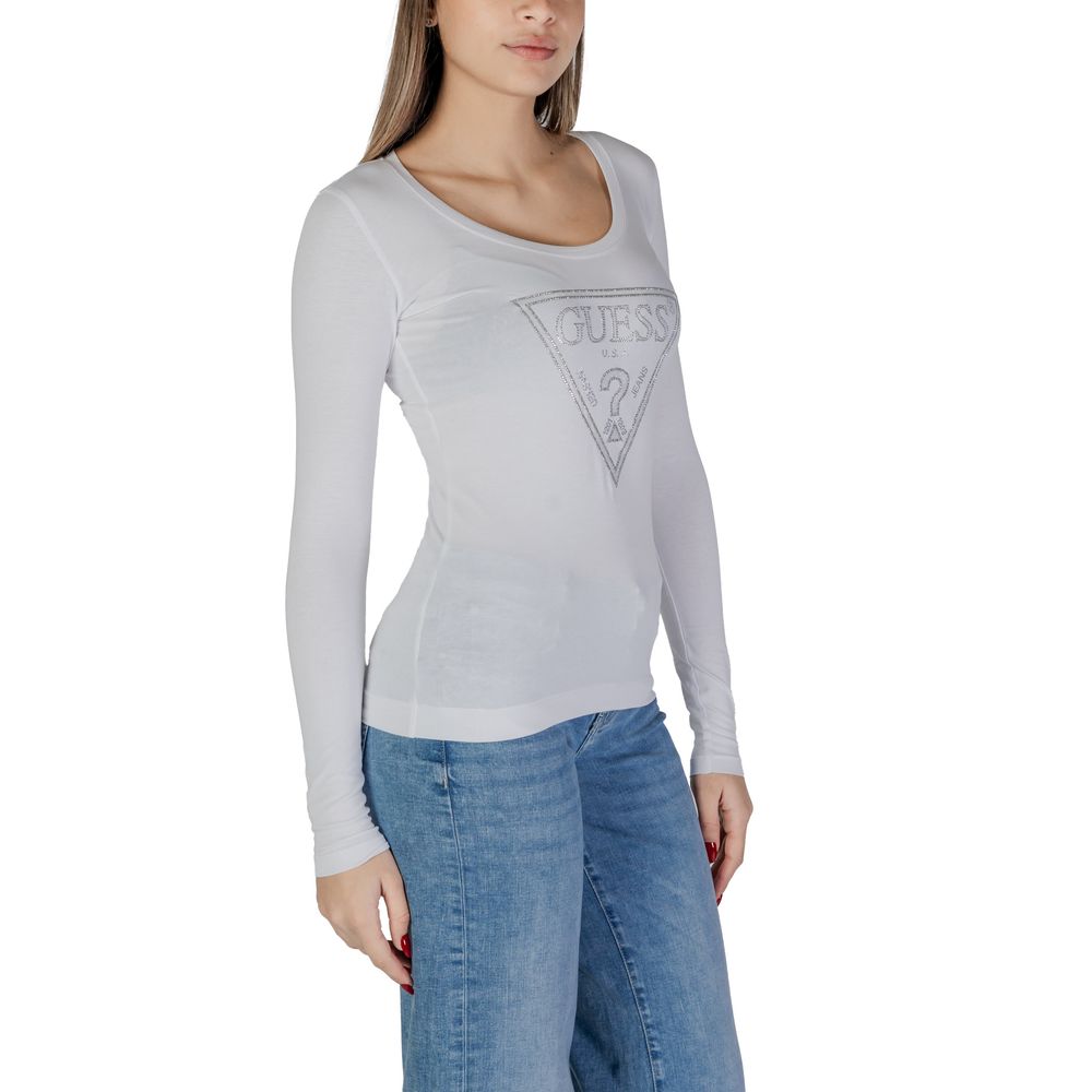 Guess White Cotton T-Shirt