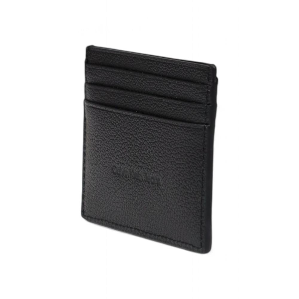 Calvin Klein Jeans Black Leather Cardholder