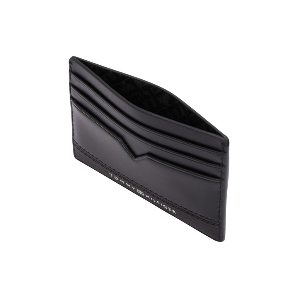 Tommy Hilfiger Black Leather Cardholder
