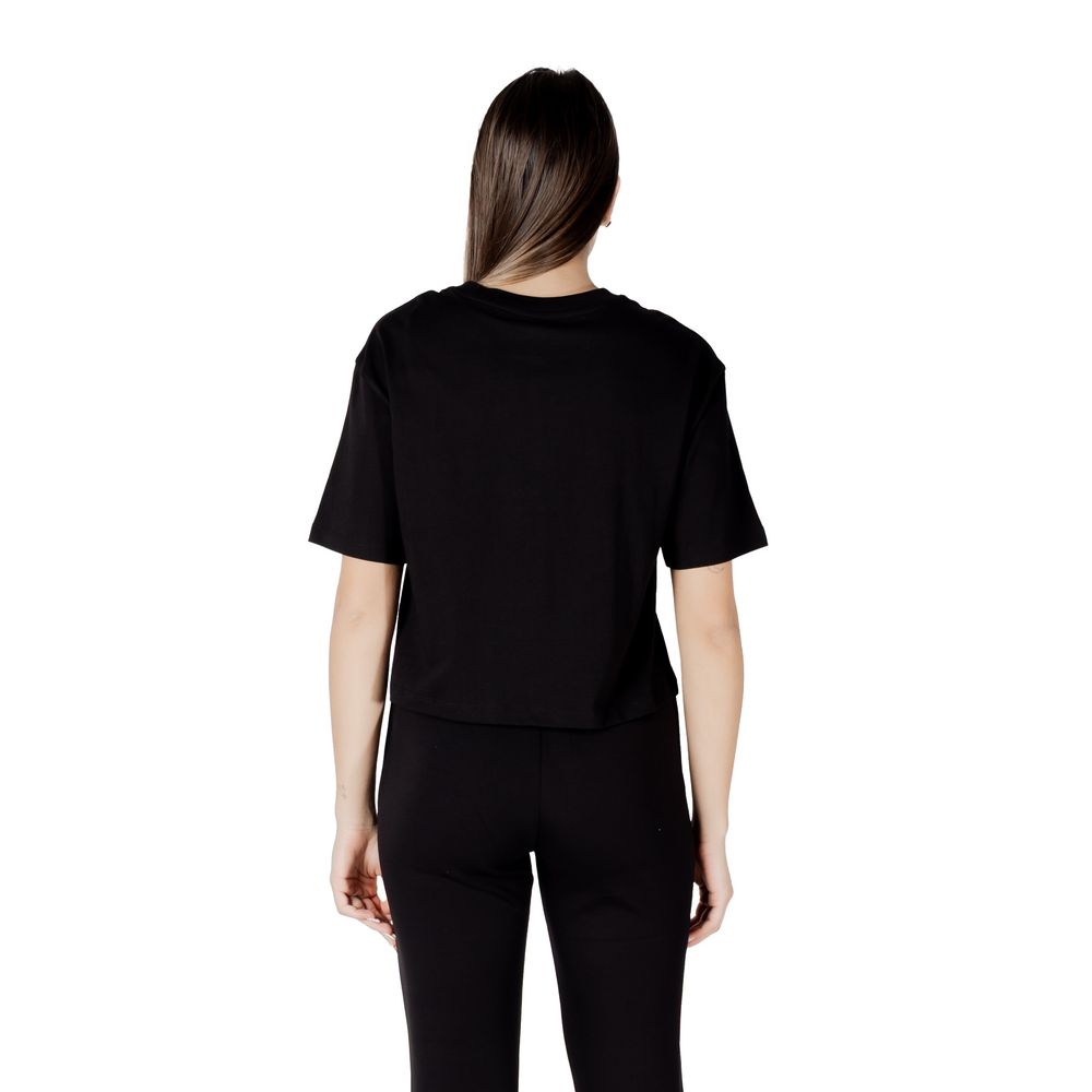Armani Exchange Črna bombažna majica