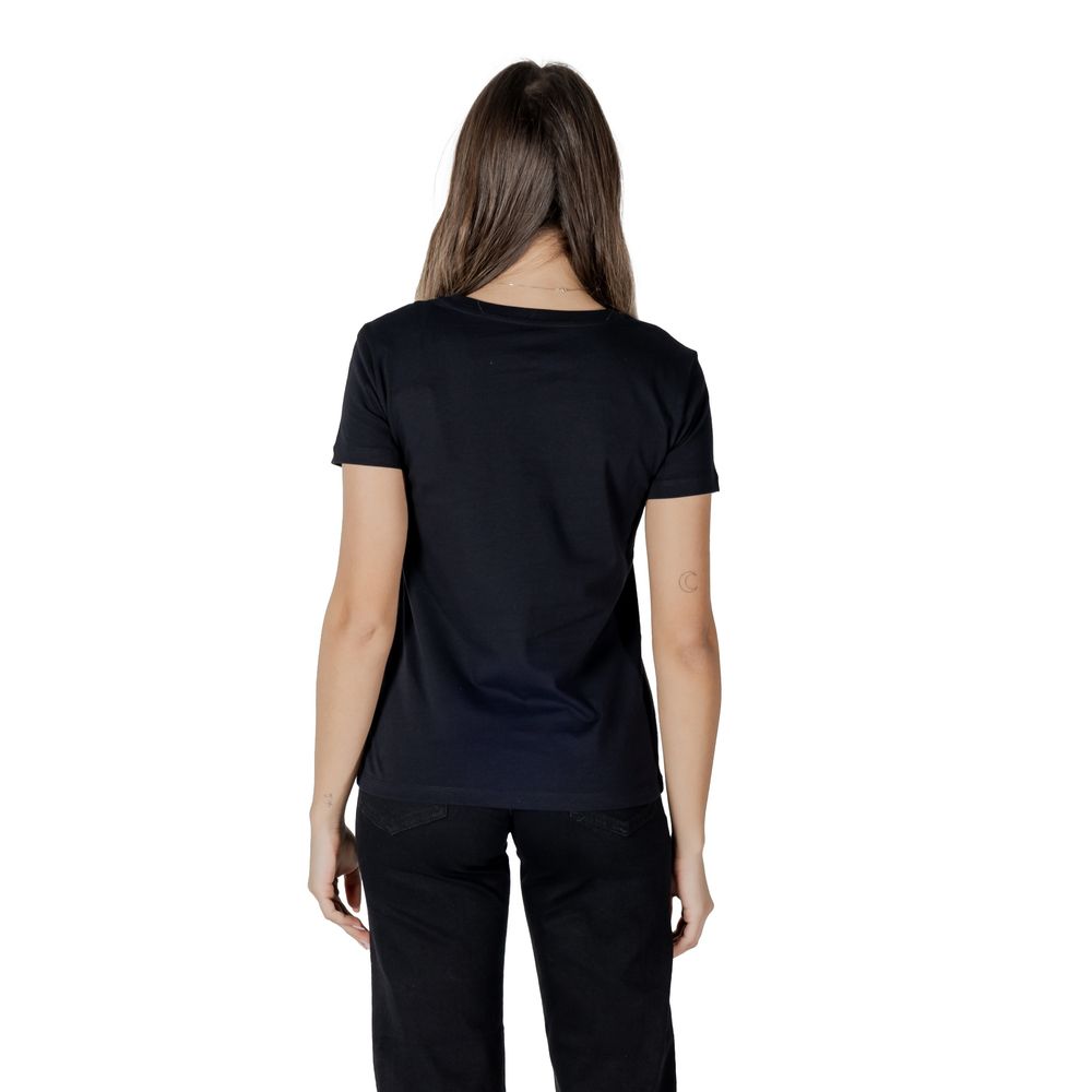 Armani Exchange Black Cotton T-Shirt