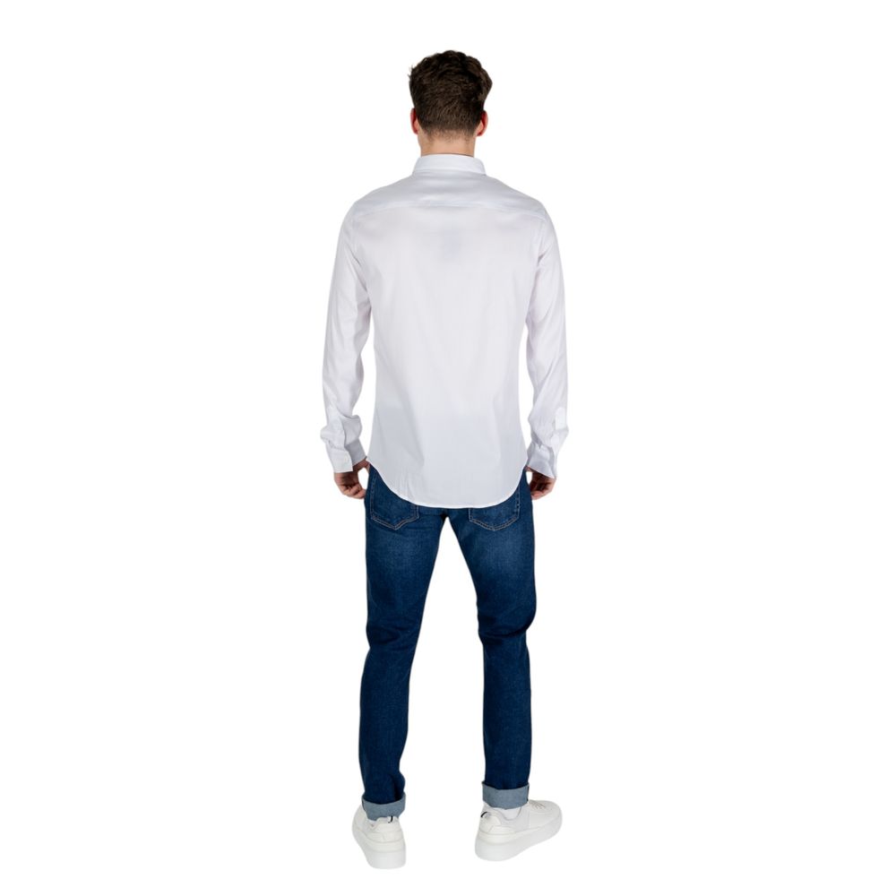Armani Exchange White Lyocell Shirt