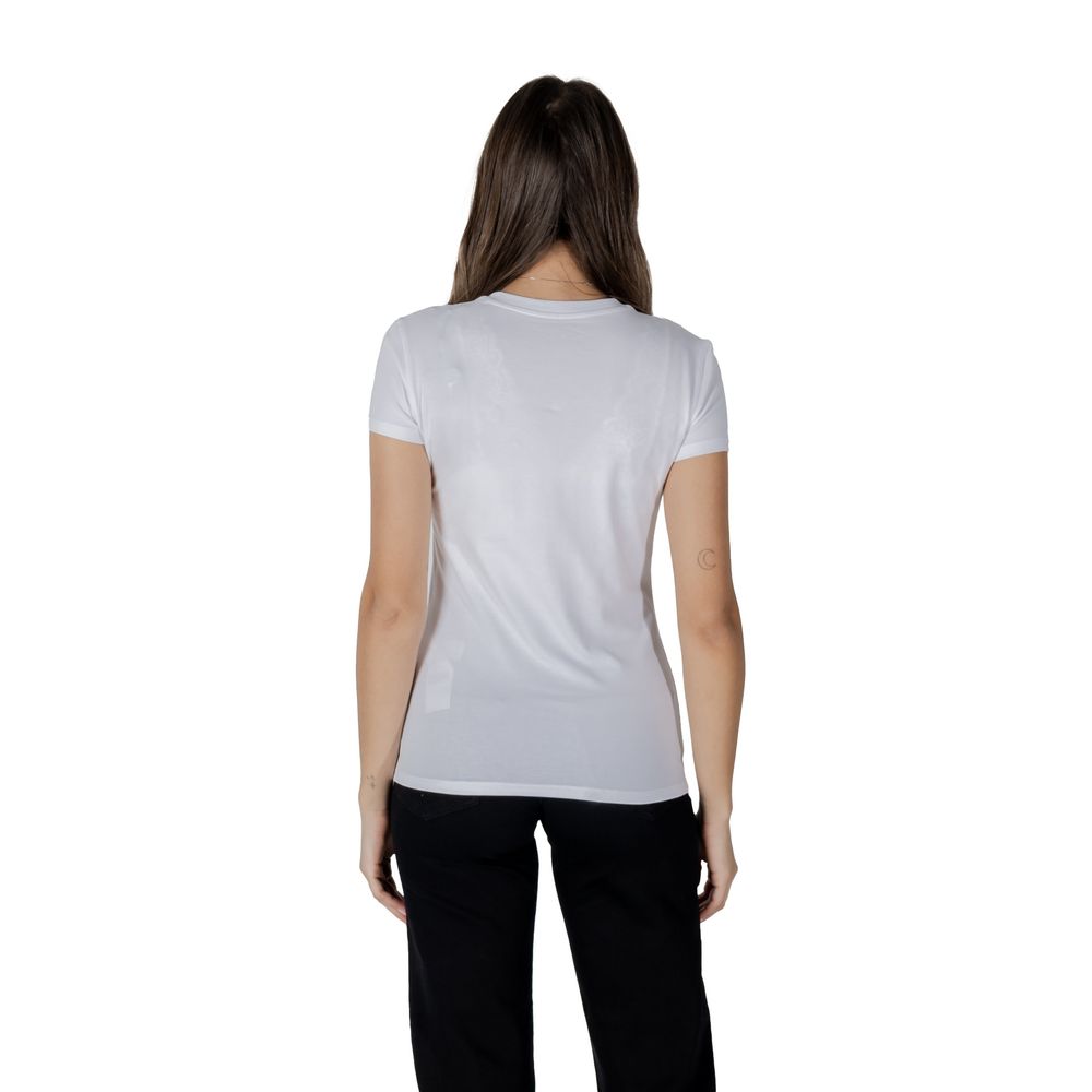 Armani Exchange Bela bombažna majica