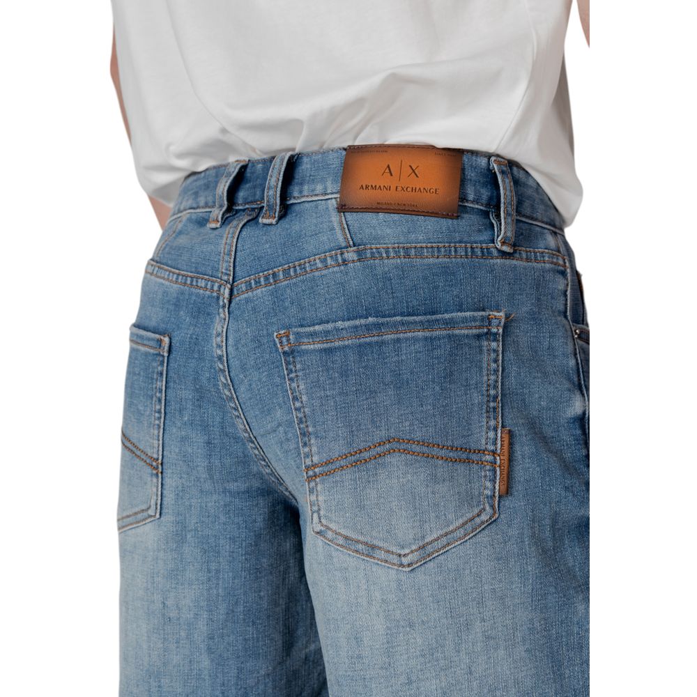 Armani Exchange Blue Polyester Bermuda