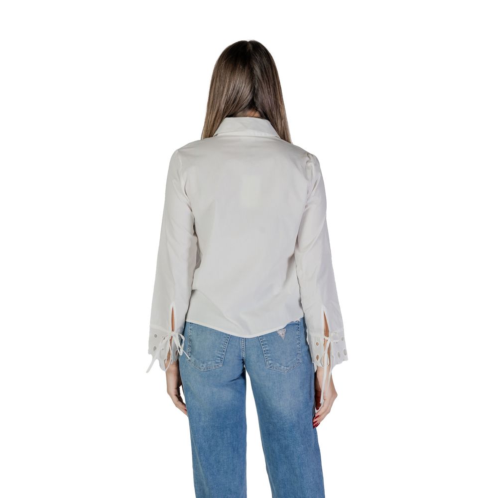 Jacqueline De Yong White Cotton Shirt