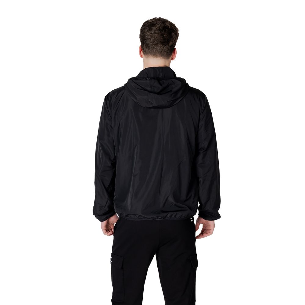 EA7 Emporio Armani Black Polyester Jackets & Coat