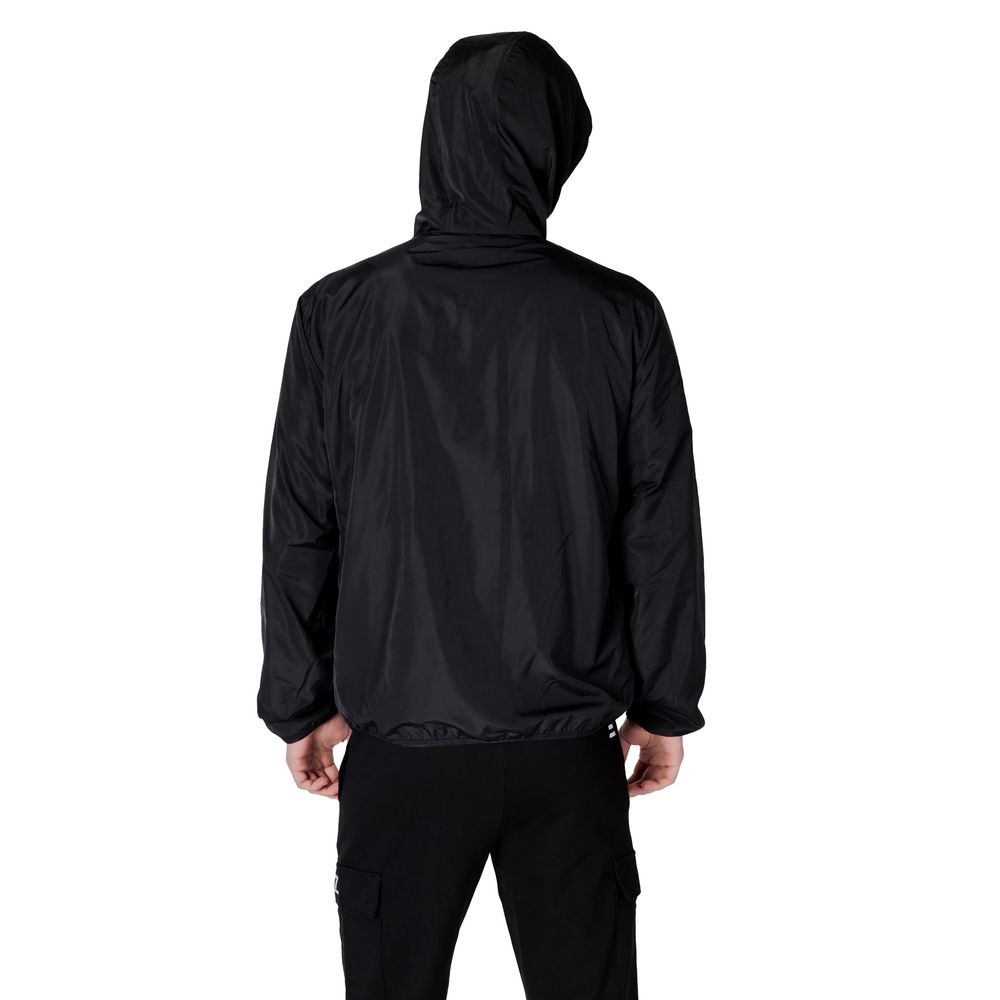 EA7 Emporio Armani Black Polyester Jackets & Coat