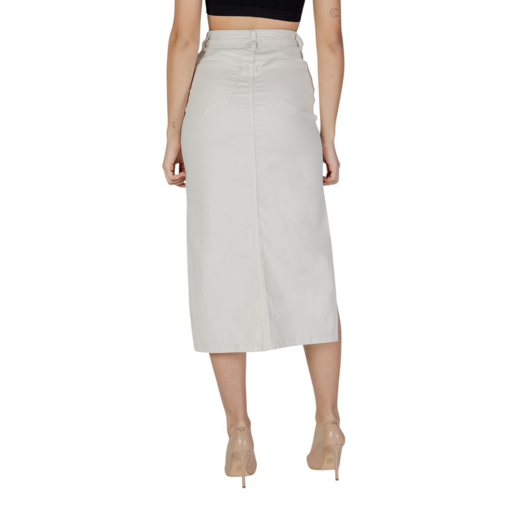 Krem bombažno dolgo krilo