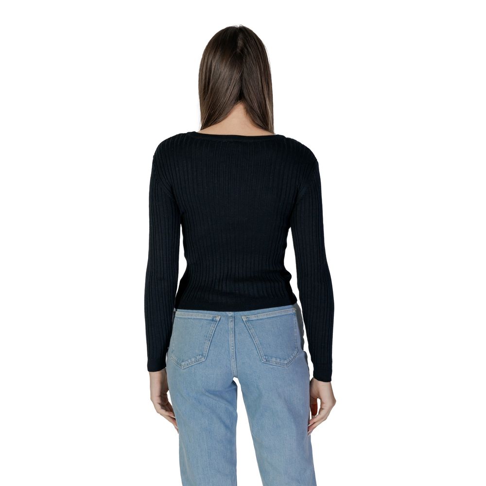 Vila Clothes Black Recycled Polyester Sportswear
