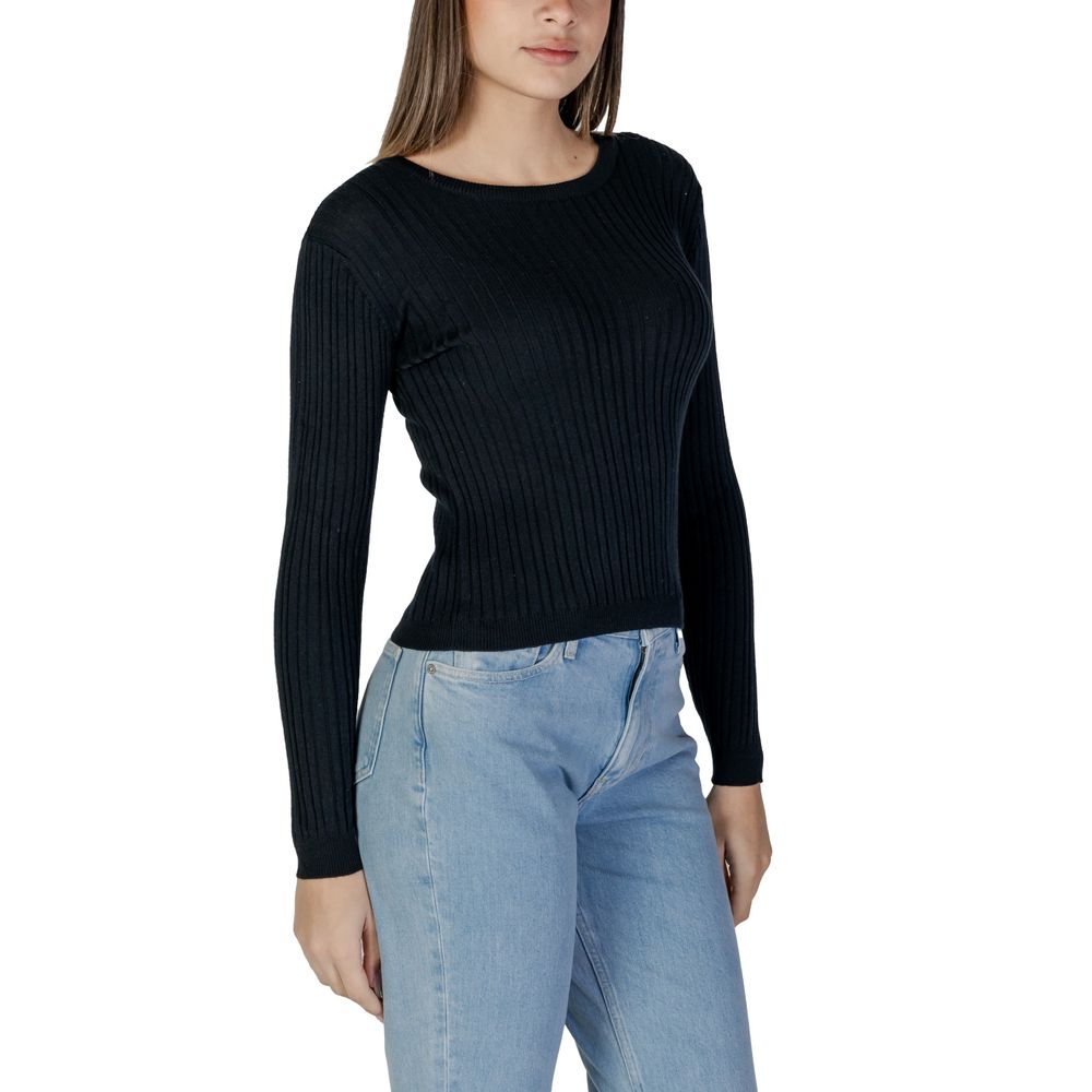 Vila Clothes Black Recycled Polyester Sportswear