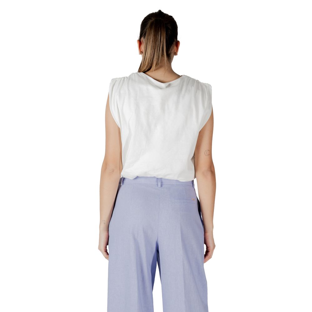 Jacqueline De Yong White Cotton Top